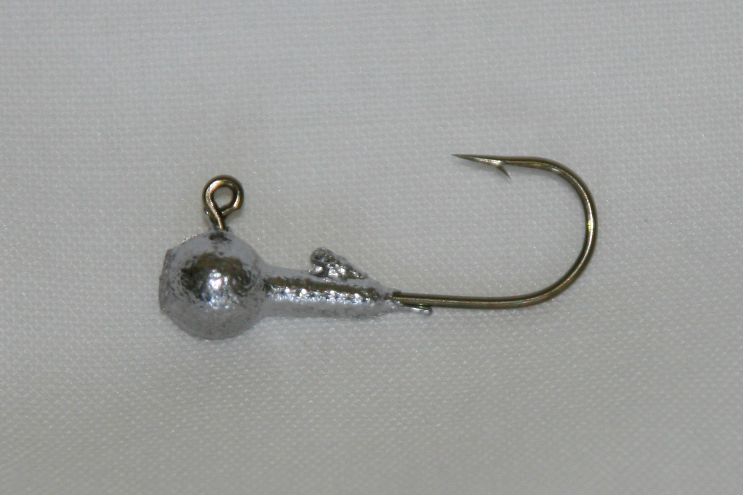 50 pk 1/2 oz Round Head Walleye Bass Fishing Jigs Bronze Aberdeen Hooks