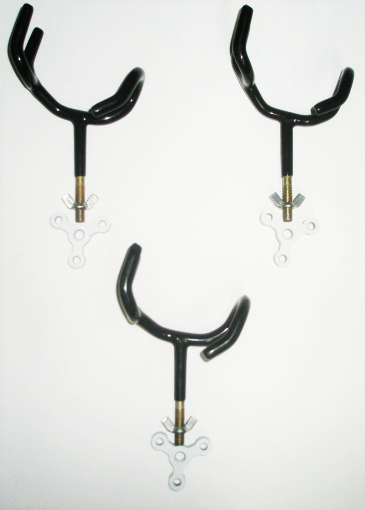 3 EACH NEW, MARPAC ROD HOLDER, W/  STAR SURFACE MOUNT, CRAPPIE FISHING