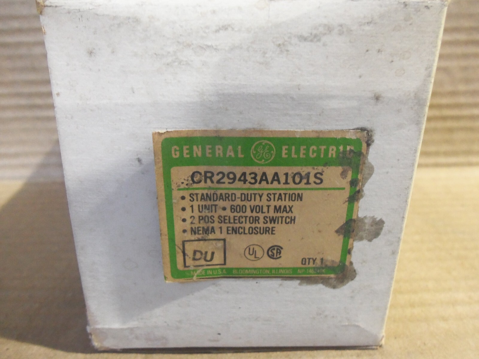 New General Electric CR2943AA101S Standard Duty Station 1 Unit Nema 1 Enclosure