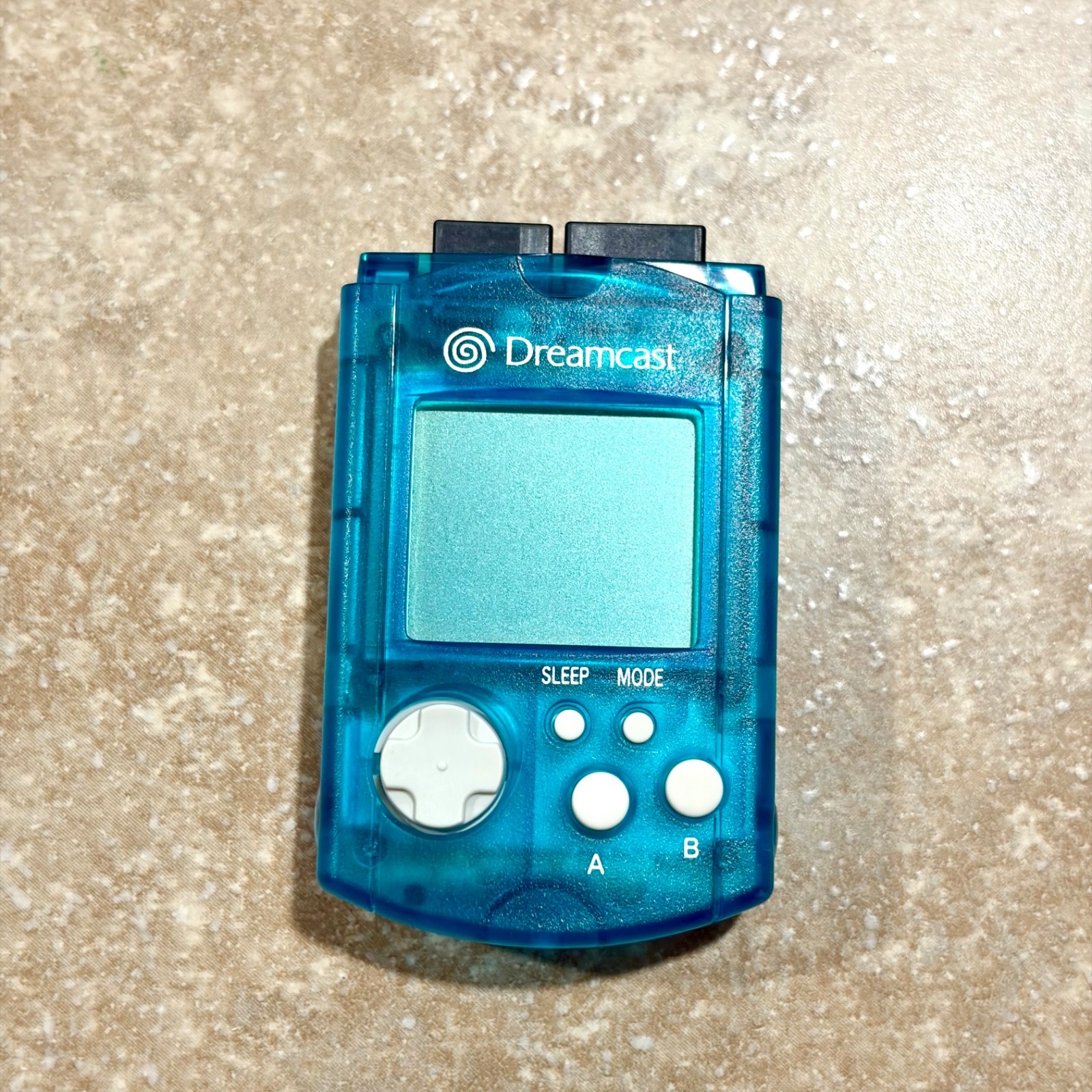 SEGA Dreamcast Clear Aqua Blue Visual Memory Unit VMU DC  HKT-7000 US Seller