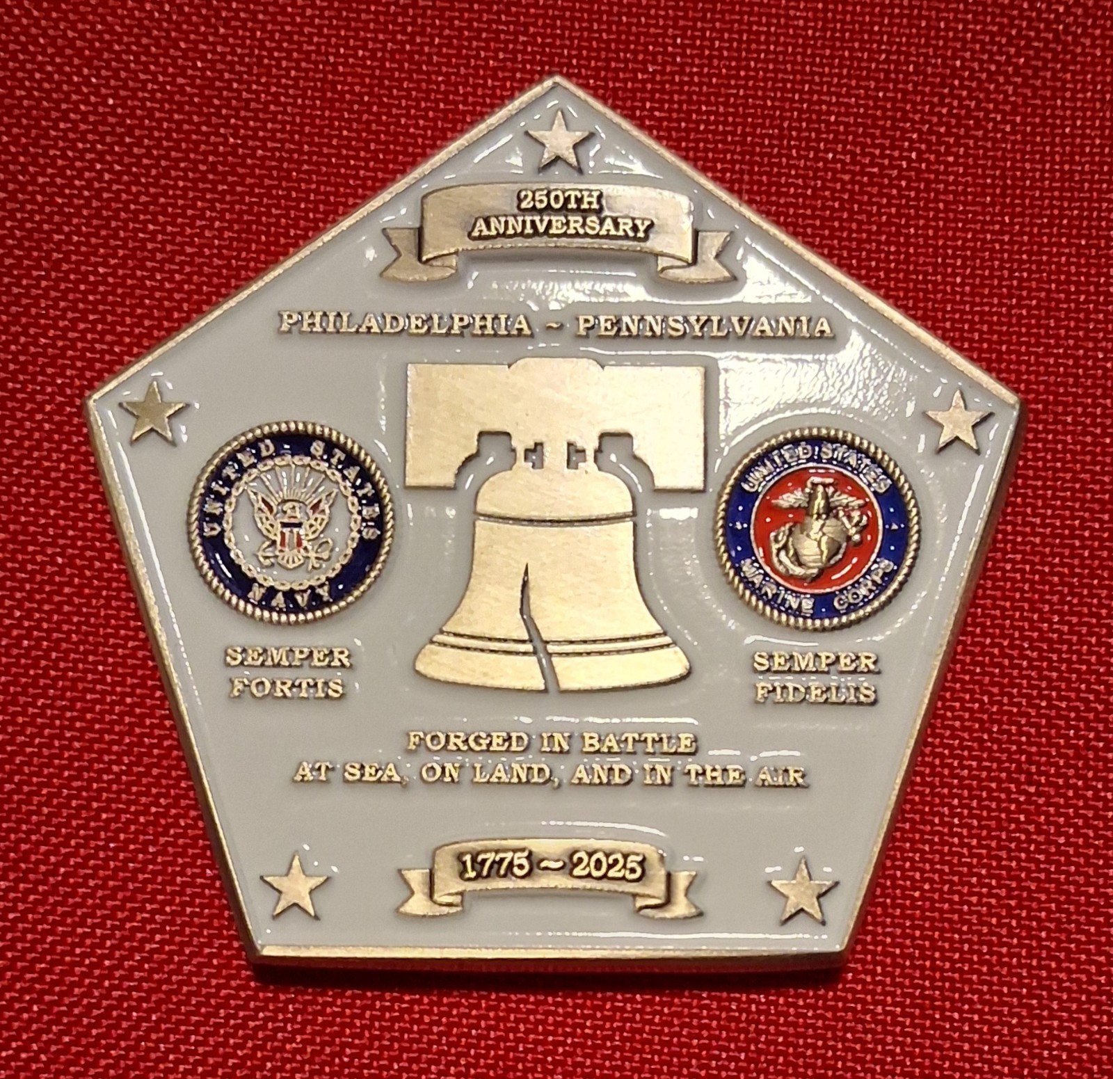 USMC 250th Anniversary USMC 250th Anniversary Limited Edition Challenge Coins.