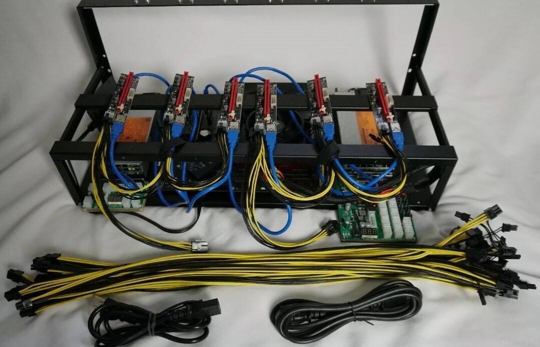6 GPU Ethereum Open Air Mining Rig Kit – NO GPUs
