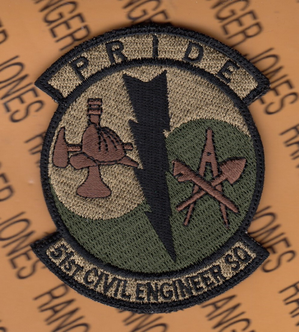 USAF Air Force 51st Civil Engineer Sq CES 3.25" OCP w/ HOOK patch c/e
