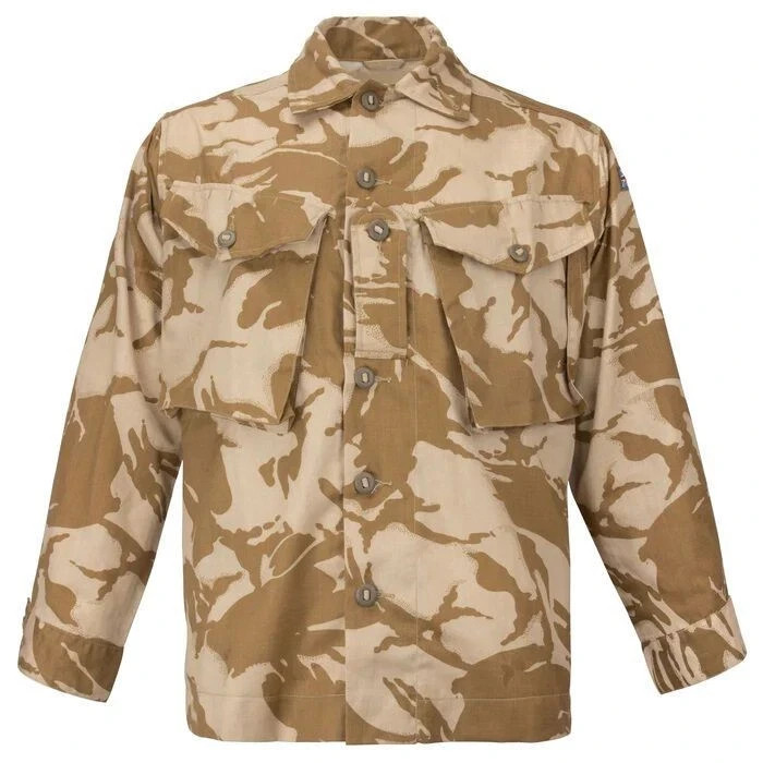 Large Long (200/104) British Desert DPM Jacket Tropical Gulf War Uniform Shirt