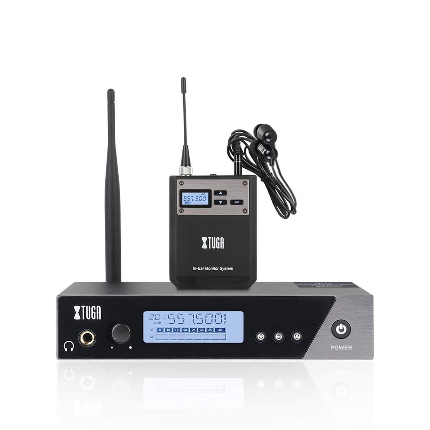 XTUGA IEM1100 Wireless in Ear Monitor System, Single Channel UHF Professional...