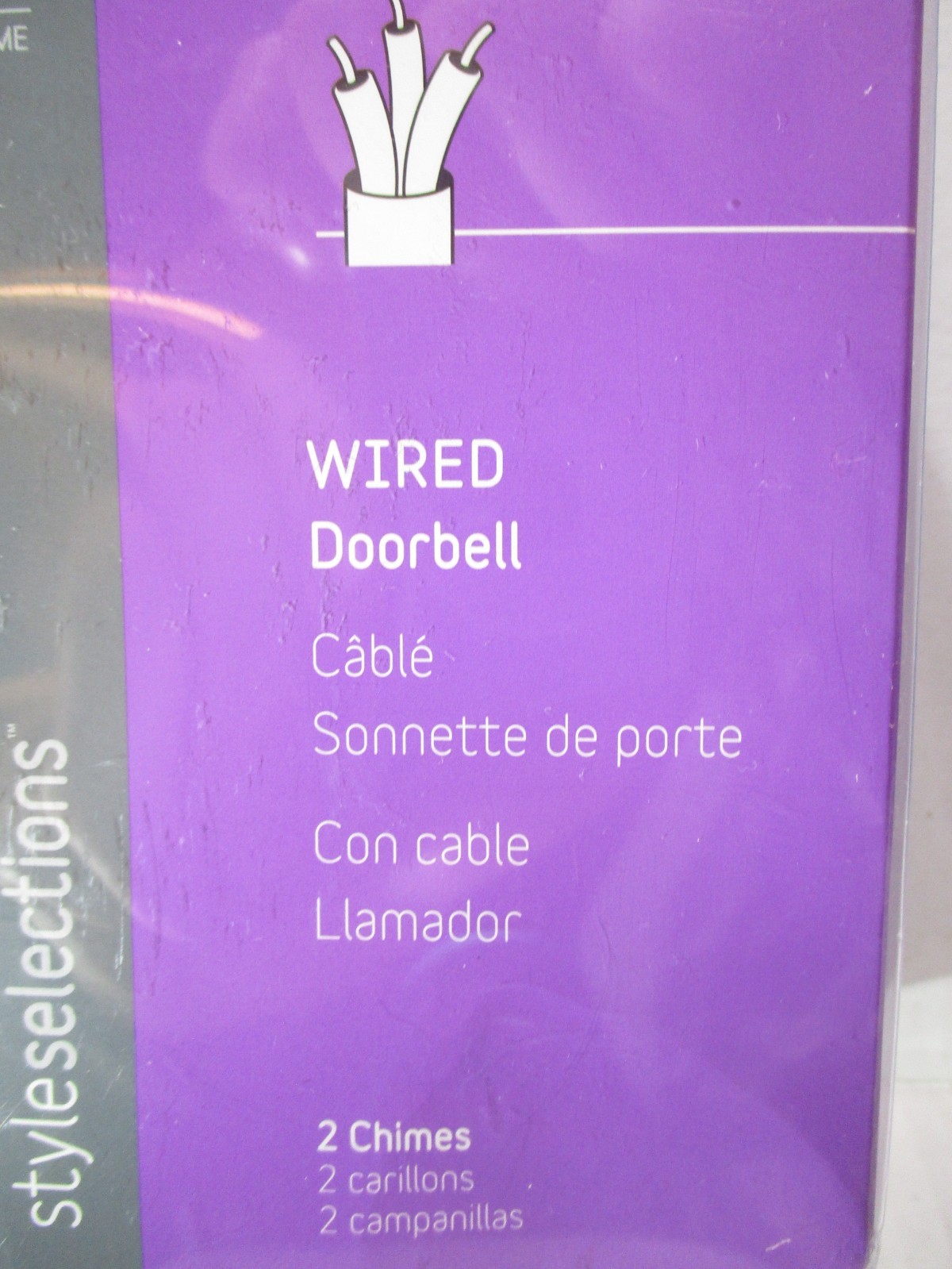 Wired Doorbell Chime Replacement White 2 Sound with Button
