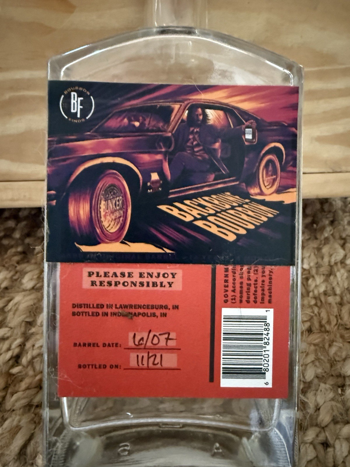 HAZMAT Triple Down Light (empty) Single Barrel Whiskey Bottle Bourbon Store Pick