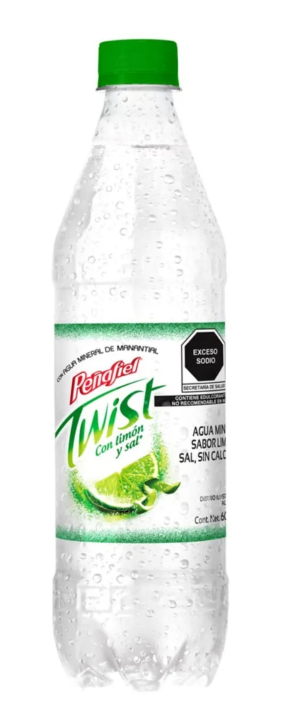 12X PENAFIEL AGUA MINERAL WATER TWIST LIME ( Limon y Sal ) - 12 PACK 600ml EACH