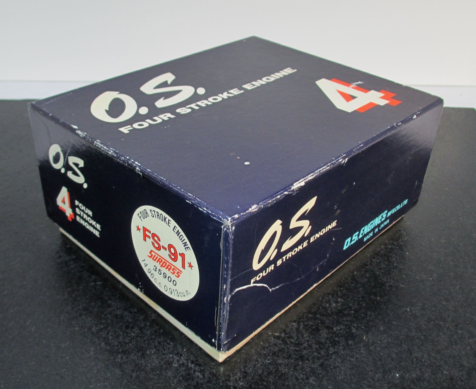 O.S. FS-91S 14.95cc 4-Stroke Glow Engine with Muffler for R/C Airplanes New