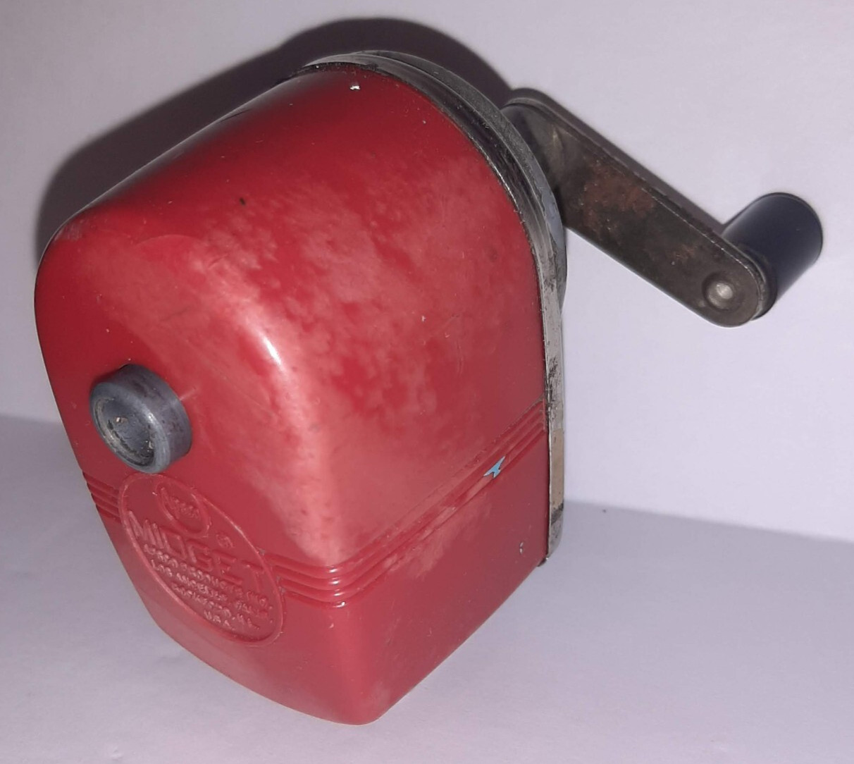 Vintage Apsco MIDGET Pencil Sharpener RED USA School Supplies