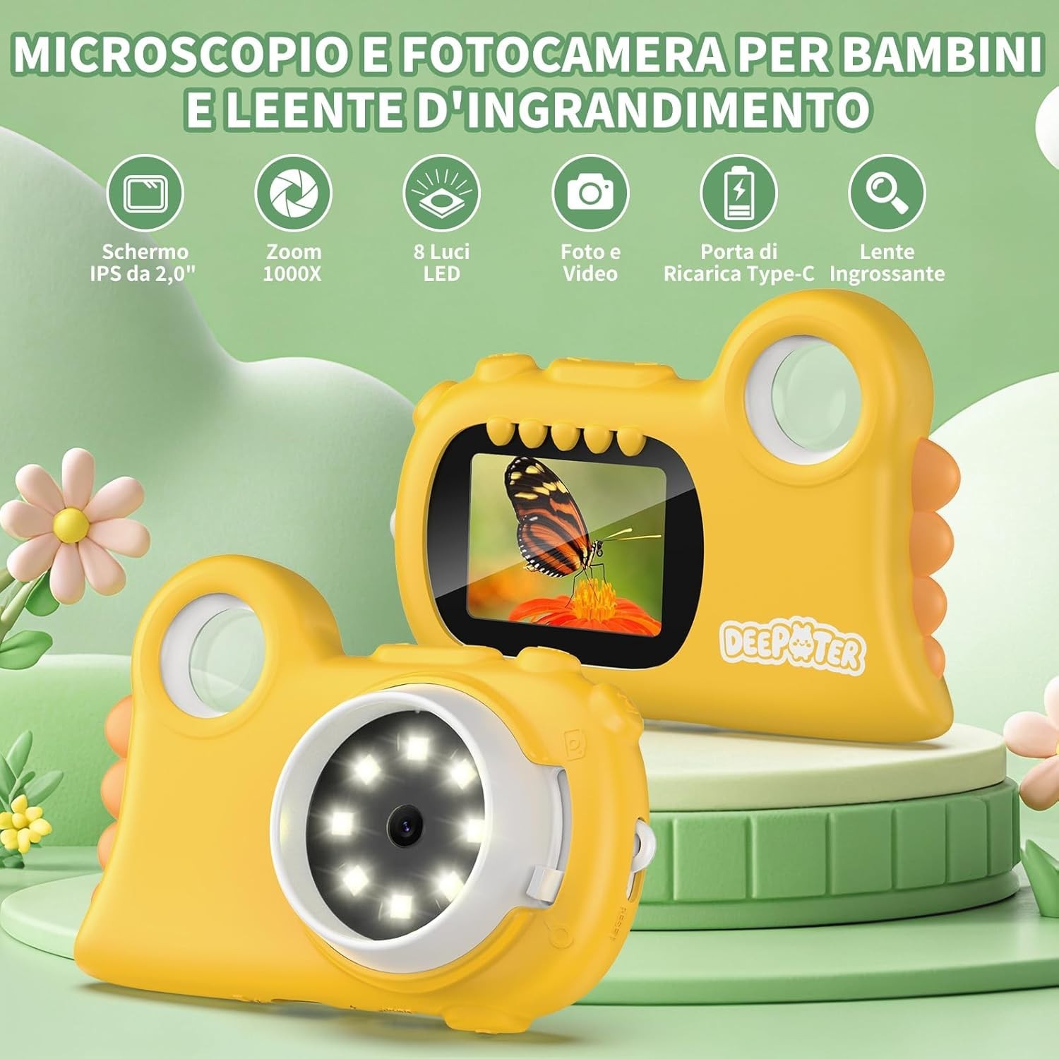 STEM Educational 2-in-1 Microscope and Video Camera for Young Scientists