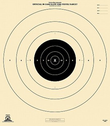 Official NRA B-6 [B6] 50-Yard Slow Fire Pistol [21" x 24"] (10 targets)
