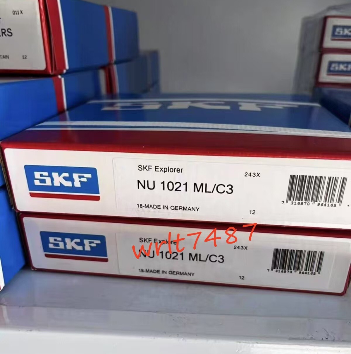 1PC SKF NU 1021 ML/C3 single row cylindrical roller bearing #MK
