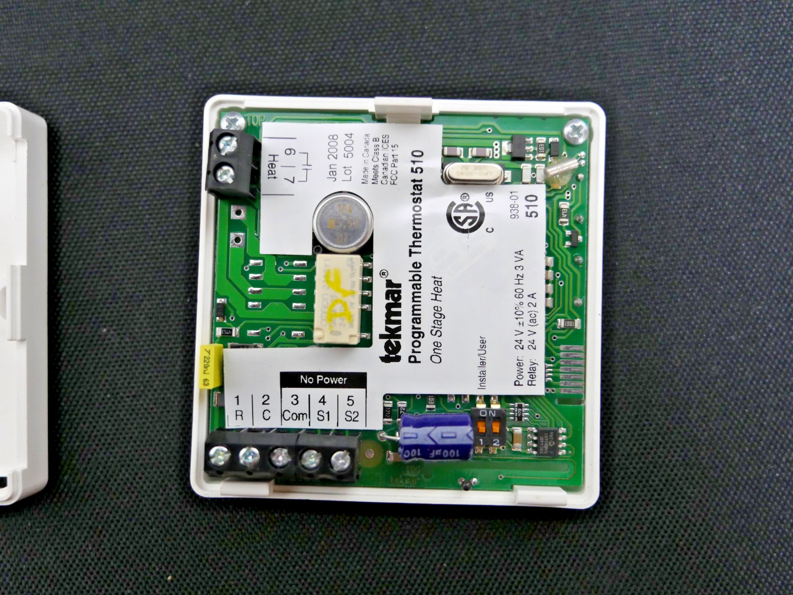 Tekmar 510 Programmable One Stage Heat 24vac Thermostat USED