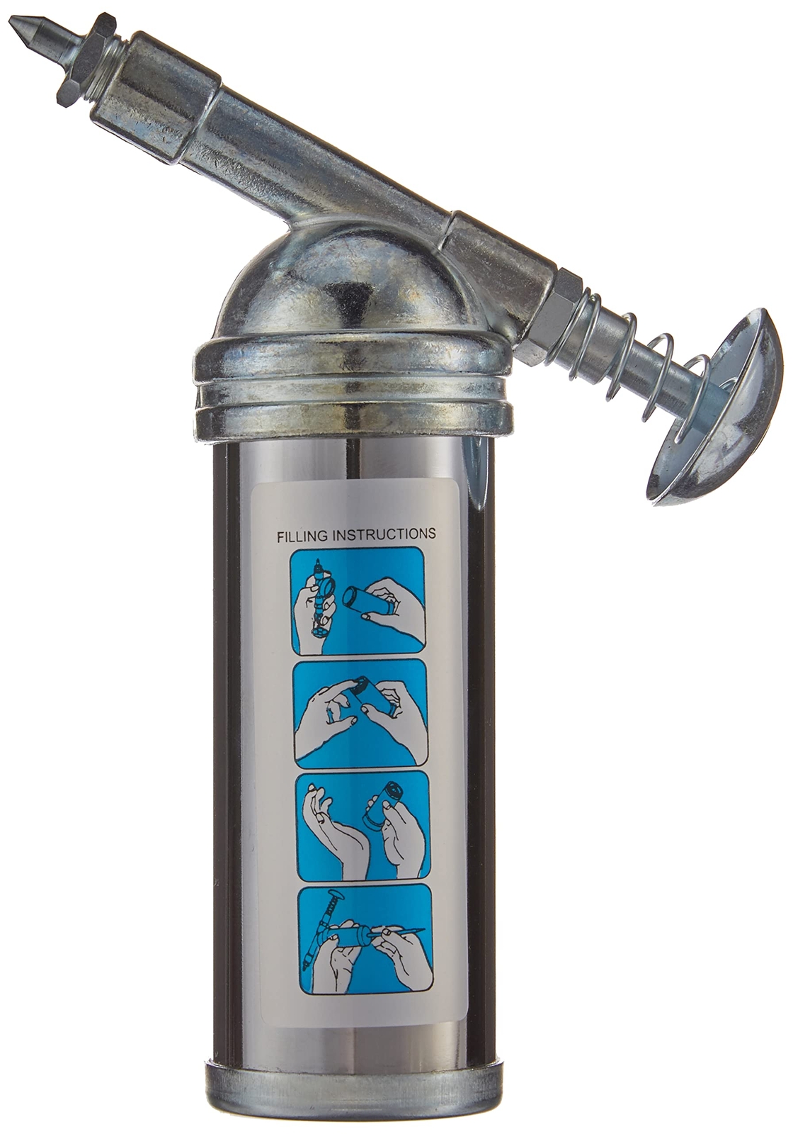 Mini Grease Gun with Needle Nozzle 3oz Lightweight One Hand Operation