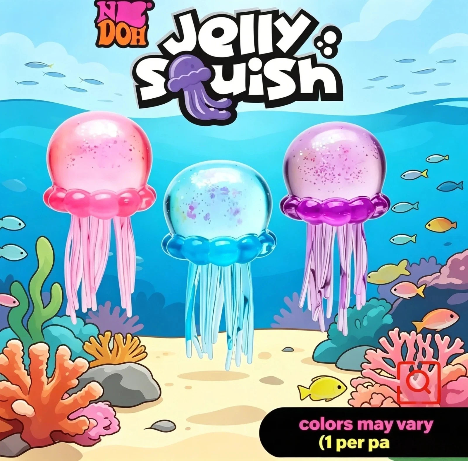 🩵Authentic NeeDoh Jellyfish- Choose Color-Squish Toy Soft Sensory Fidget Squish