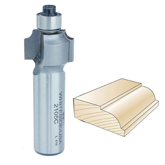 Whiteside Beading Bit 1/2 in. SH x 1/8 in. R