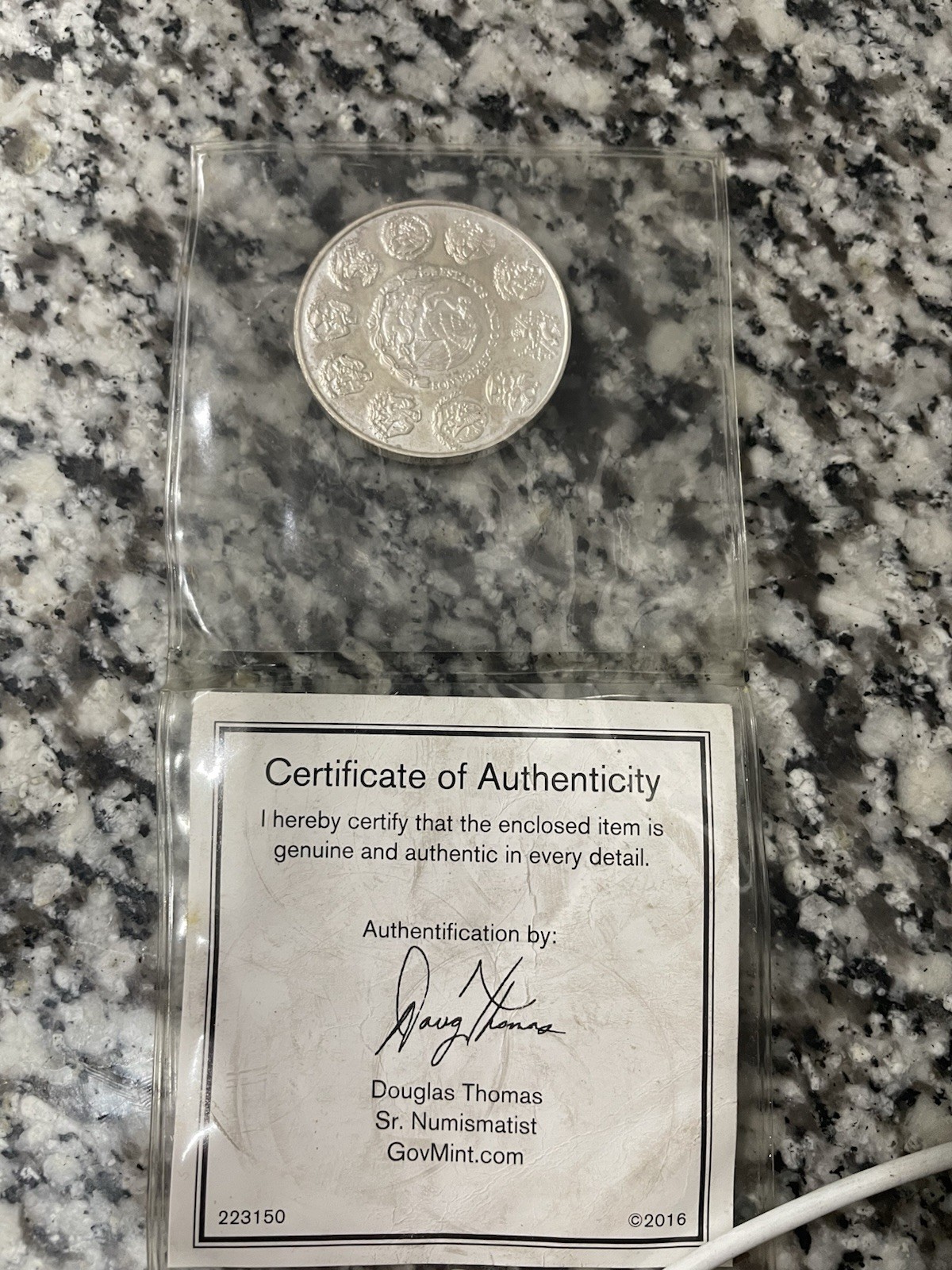 Moneda de Plata Libertad de 1 Onza de 2017 Plata Plata