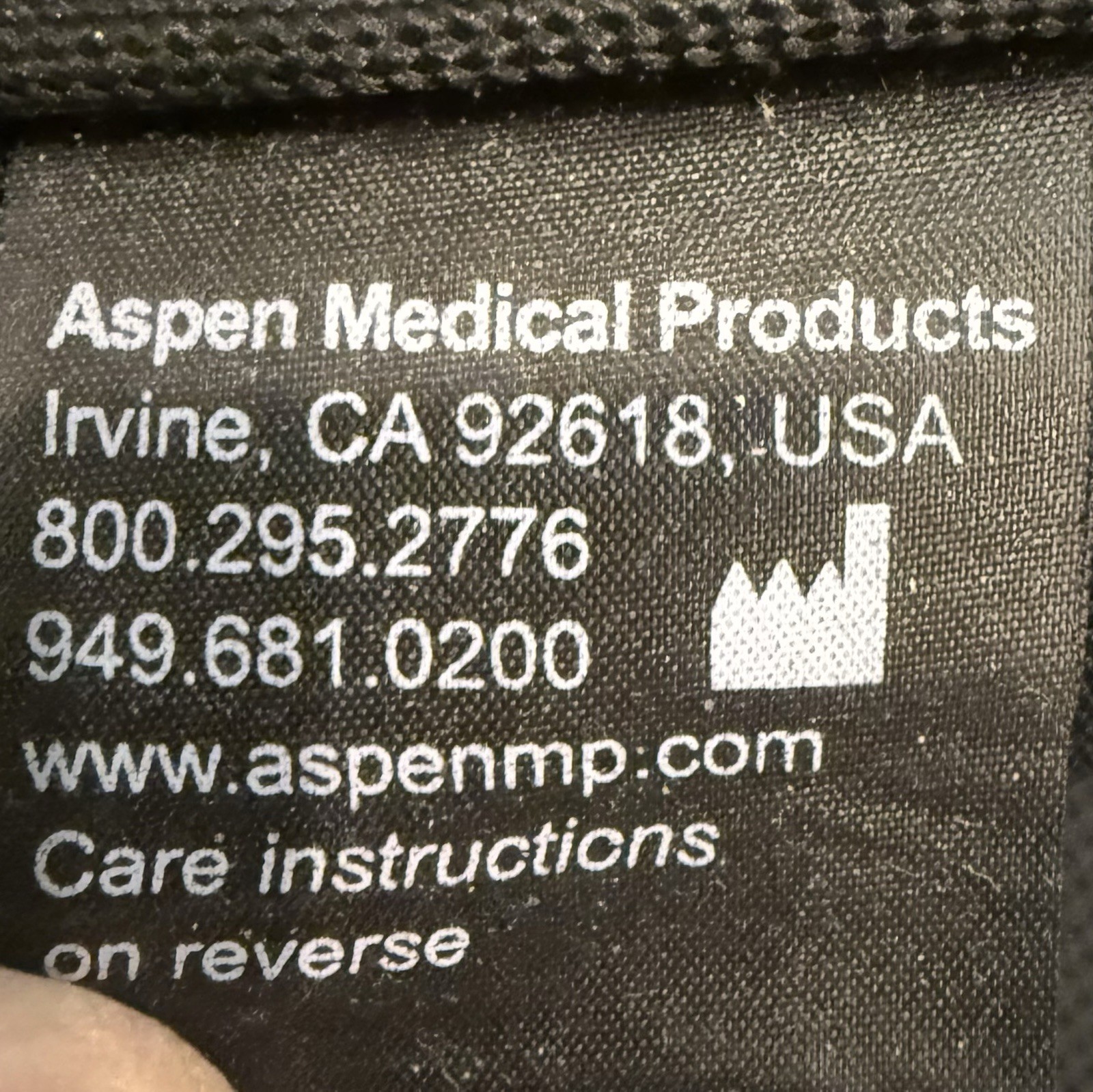 BREG Aspen Horizon Lower Back Brace Lumbar Support Adjustable Unisex Spine