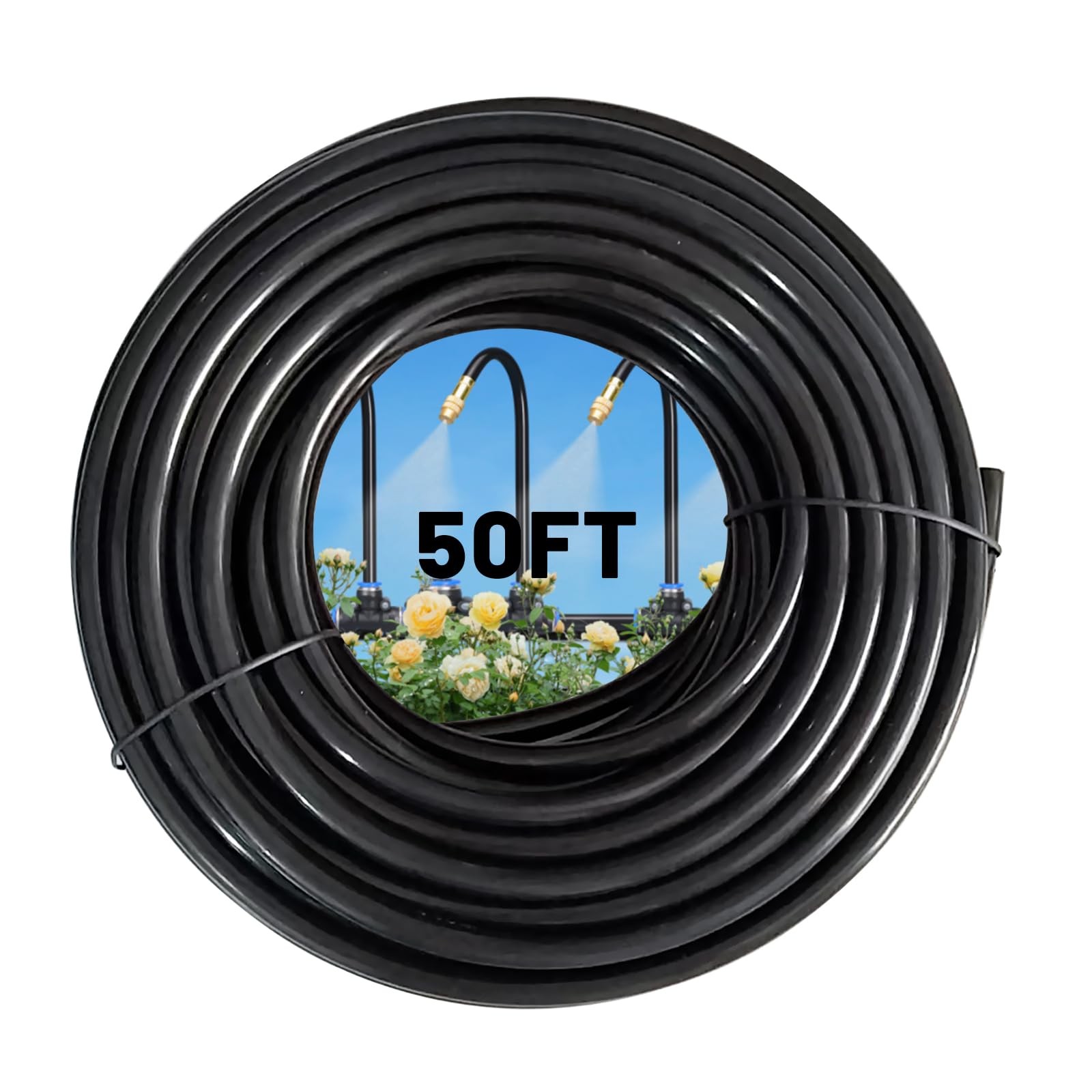 Thiswing 50FT Drip Irrigation Tubing 5/16" (0.31" OD x 0.24" ID) for Drip