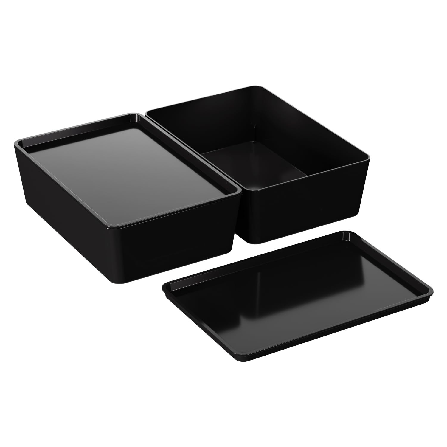 Storage Bins With Lids Plastic Containers: Multipurpose Stackable Storage Con...