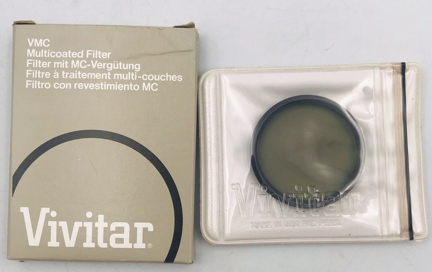 Vivitar VMC 49mm ND-3 Lens Filter USA w/ Plastic Case --