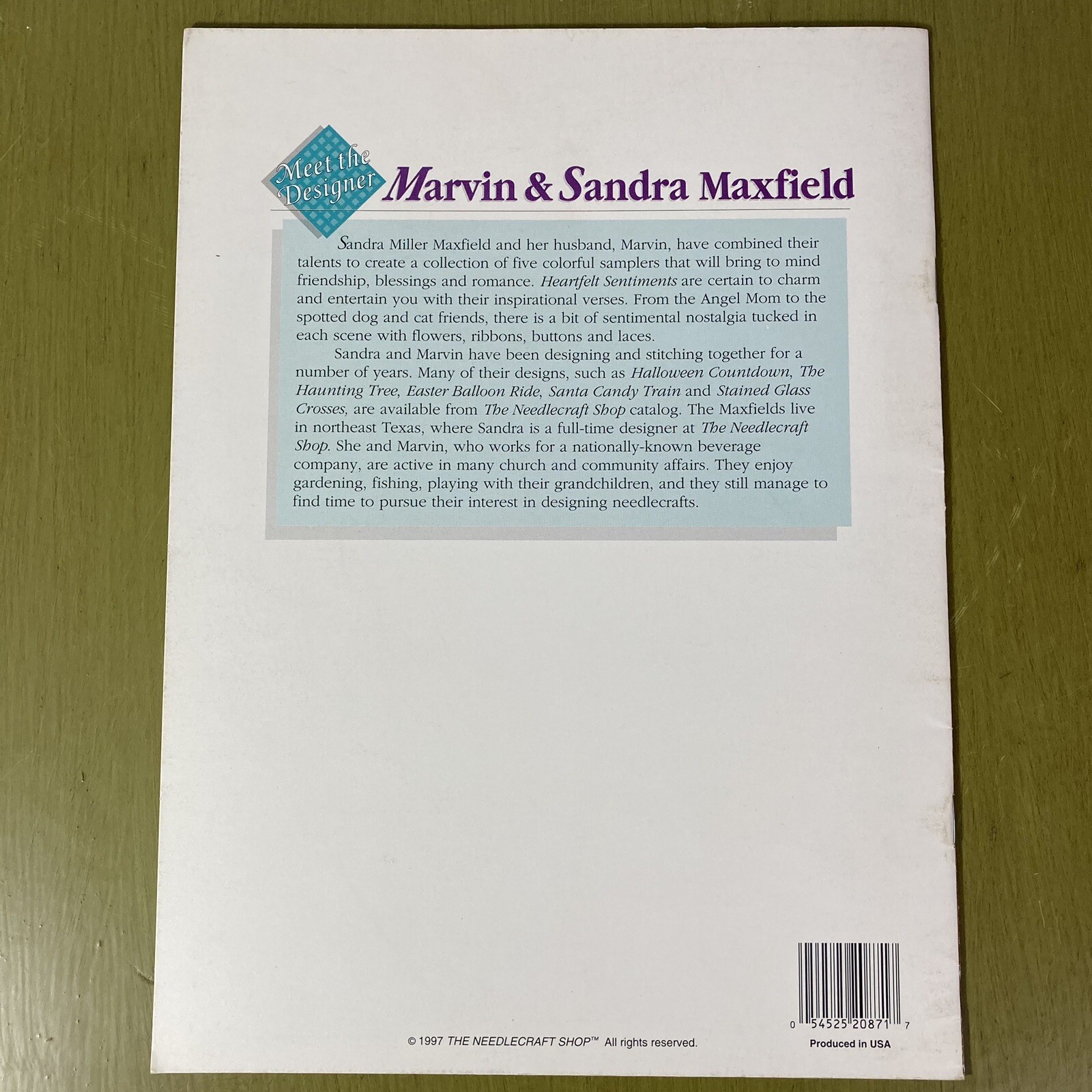 Heartfelt Sentiments Plastic Canvas Pattern Booklet Needlecraft 1997
