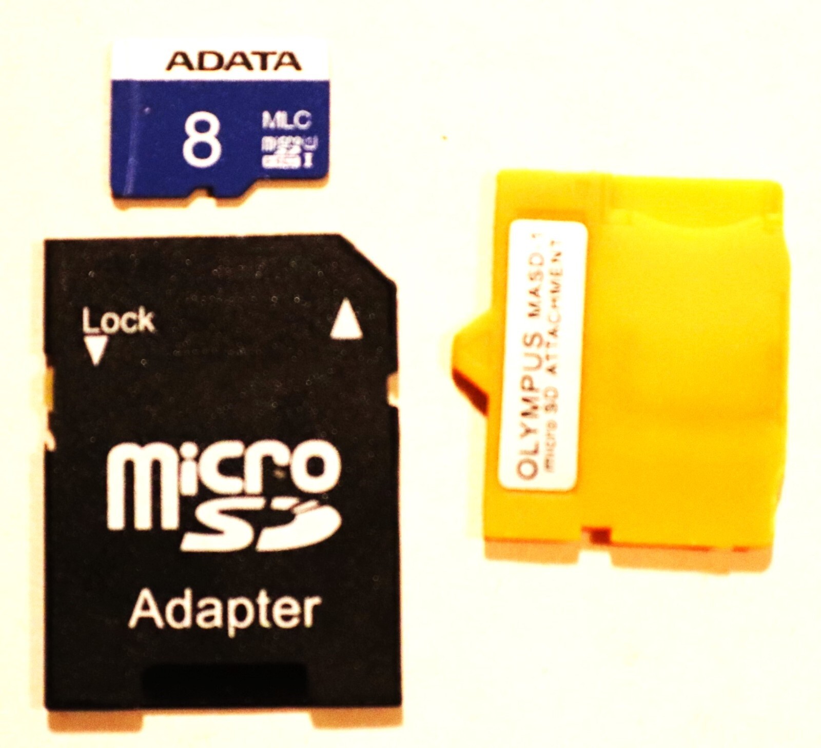 Olympus XD Picture Card Adapter+8GB MicroSD Memory Card+USB Backup Card