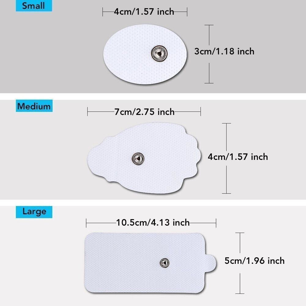 20PCS Electrode Pads Large Snap Replacement Tens For Electrode Pulse Massager