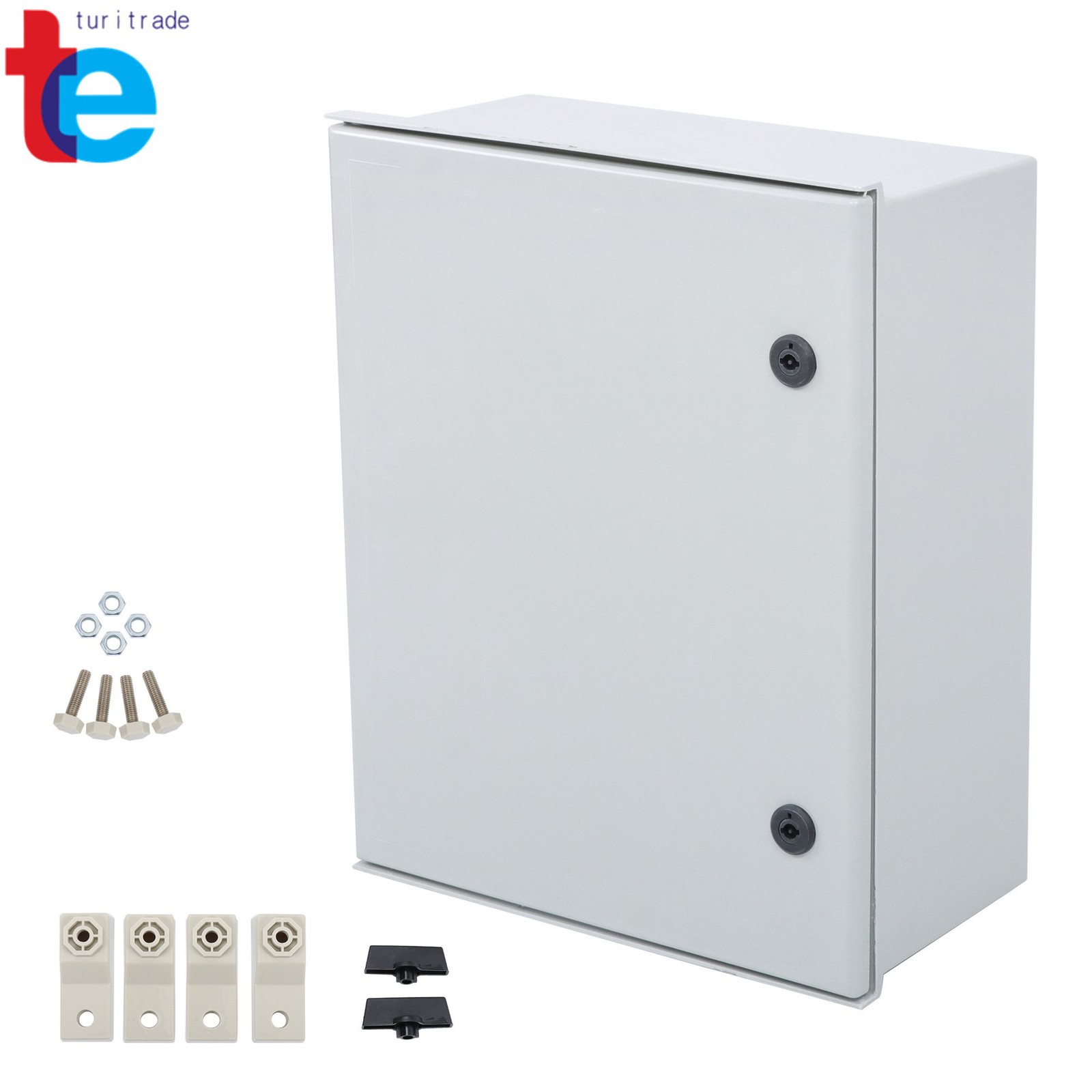 Heavy-Duty 20"x16"x8" Fiberglass Enclosure, NEMA 4X Rated, Watertight Case