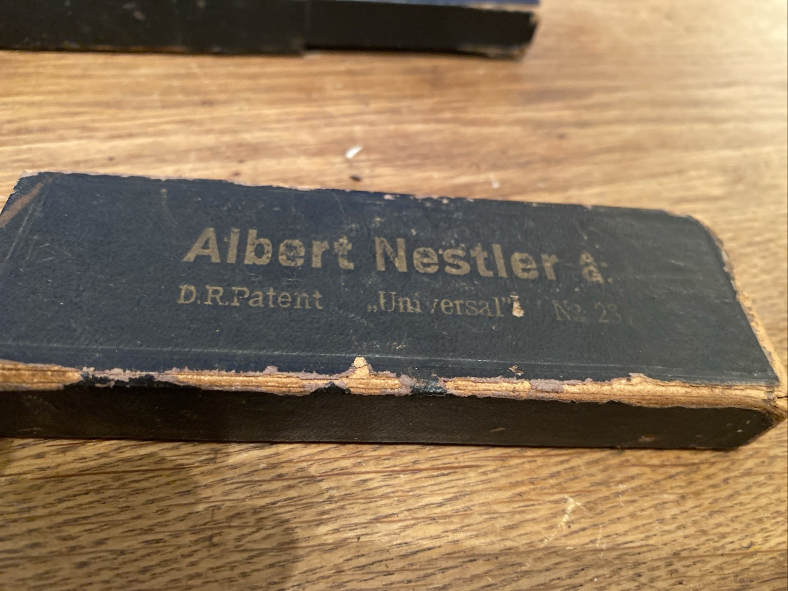 VINTAGE ALBERT NESTLER SLIDE RULE No 28 ORIGINAL CASE MADE IN GERMANY VERY RARE