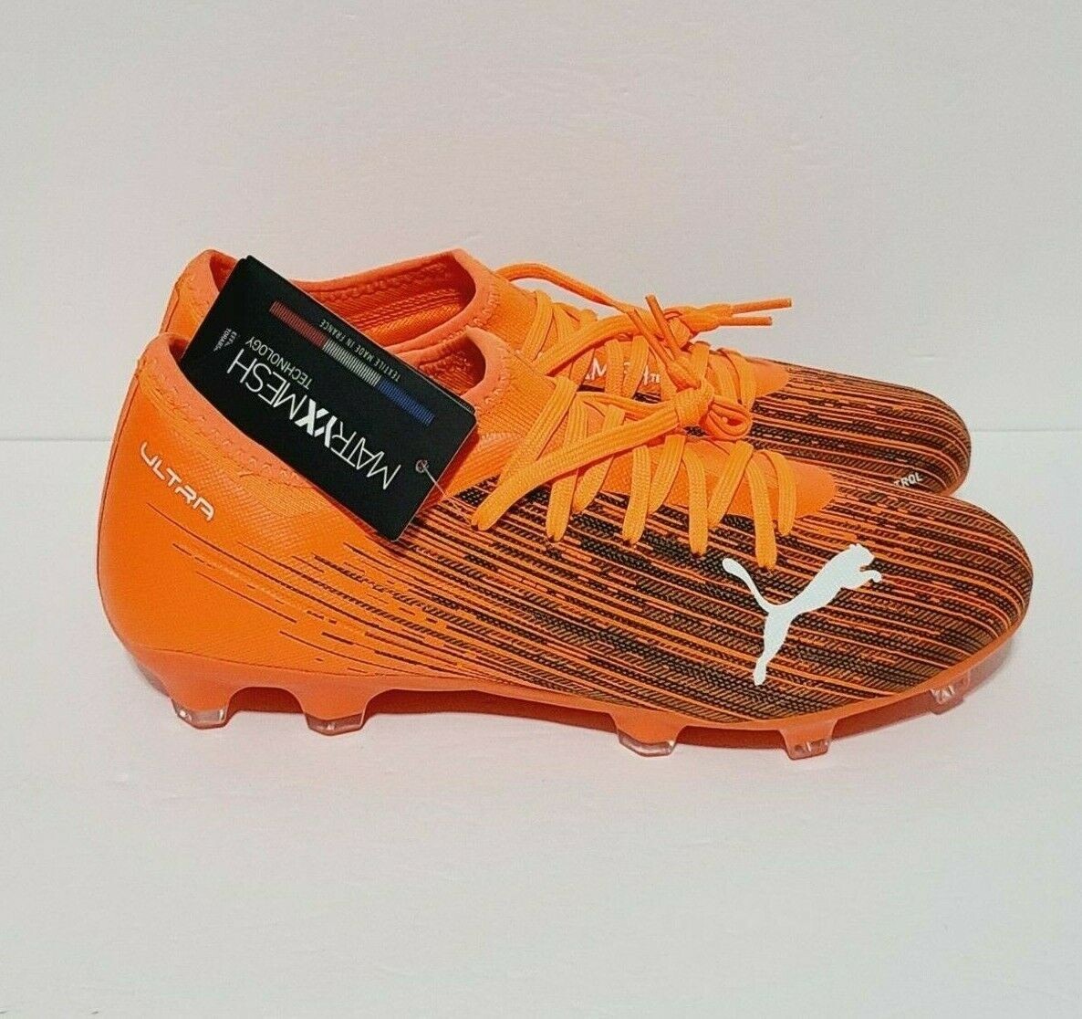 Puma Ultra 3.1 FG/AG Shocking Orange Soccer Cleats Men's 106086-01 Sz 8 US