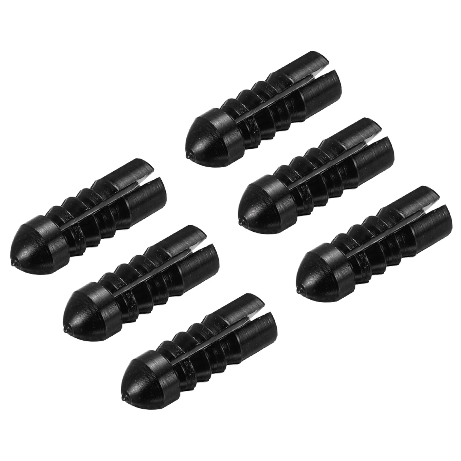 6pcs Dart Flight Protectors Aluminum Alloy Dart Wing Protectors Black