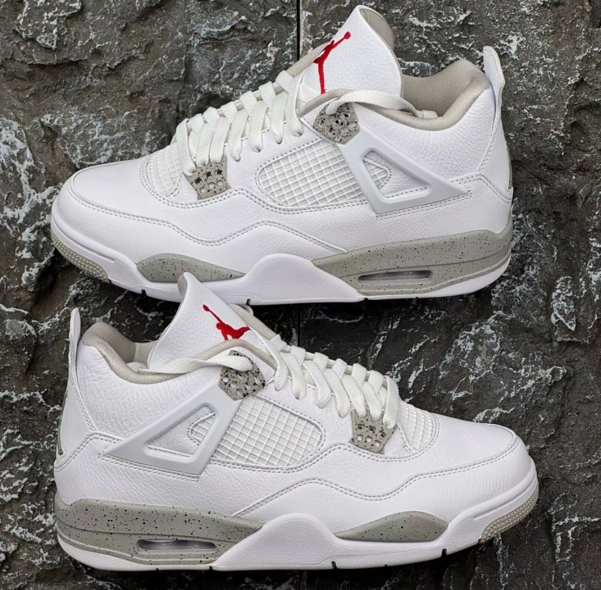 Jordan 4 "White Oreo" Mid Top Men's Retro Basketball Shoes Us Size 6-12