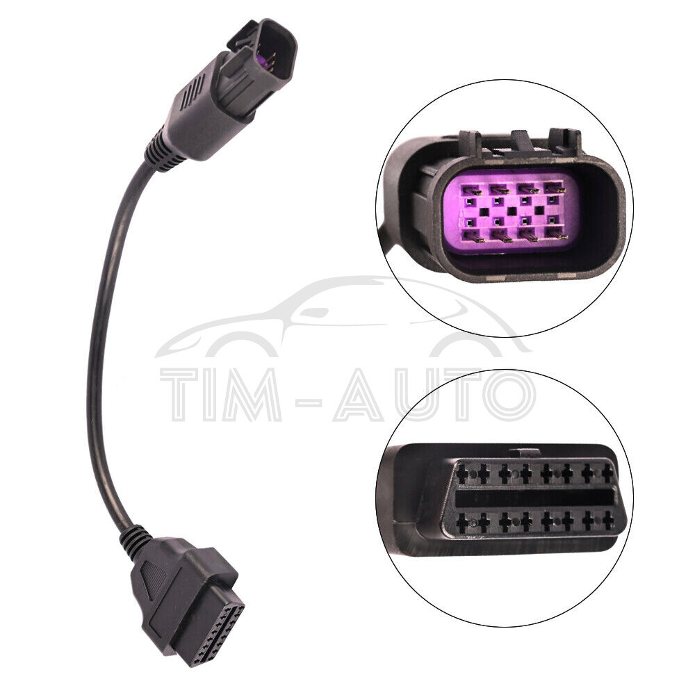 OBD2 To 8 Pin Fit Polaris ATV Slingshot Diagnostic Adapter