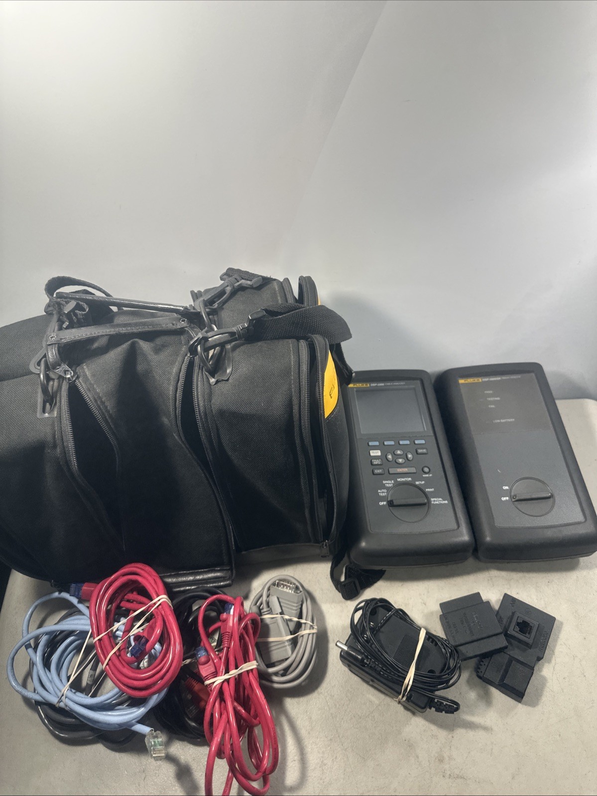 Fluke DSP-2000 Digital LAN Cable Analyzer & DSP-2000SR Smart Remote (read Desc)