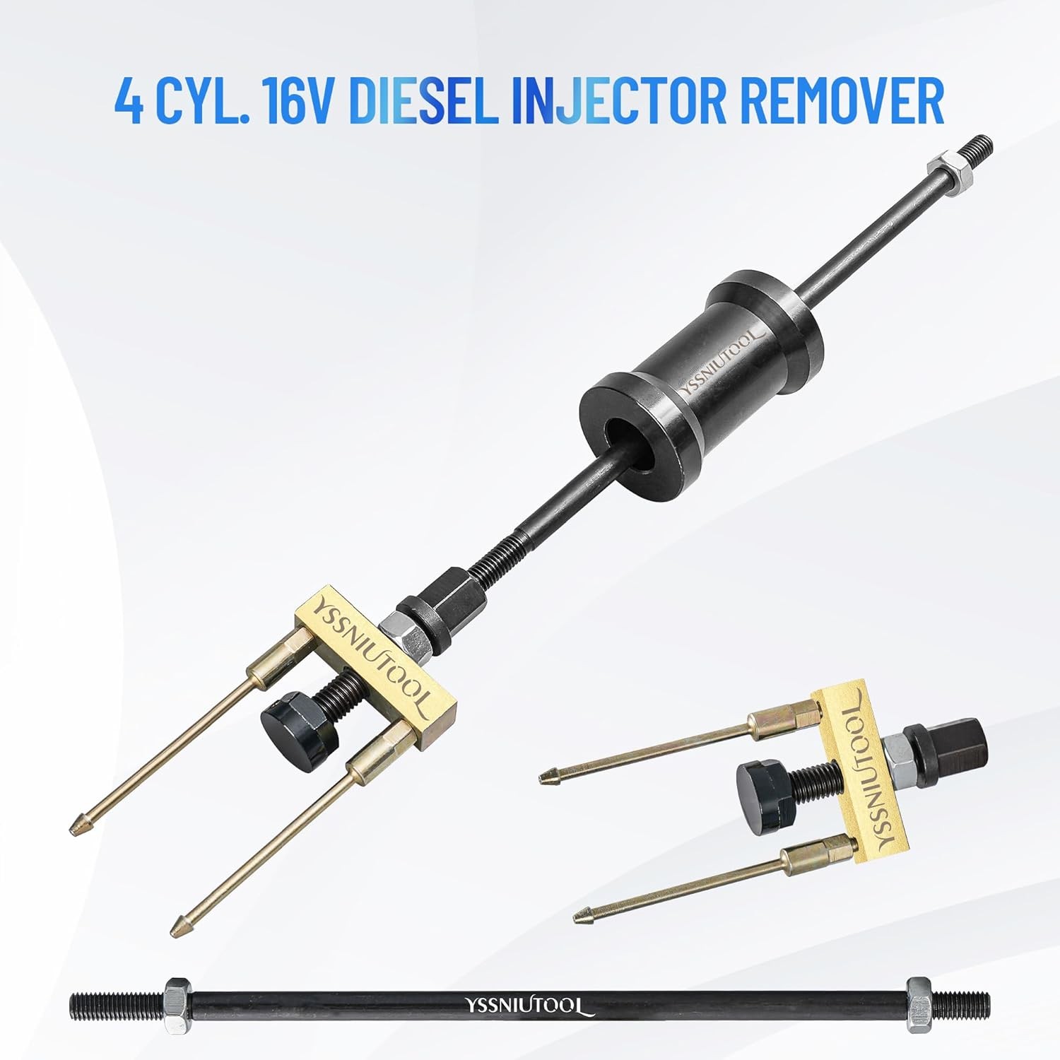 Fuel Injector Removal Puller Kit Injector Seal Install Tool Compatible with VW T