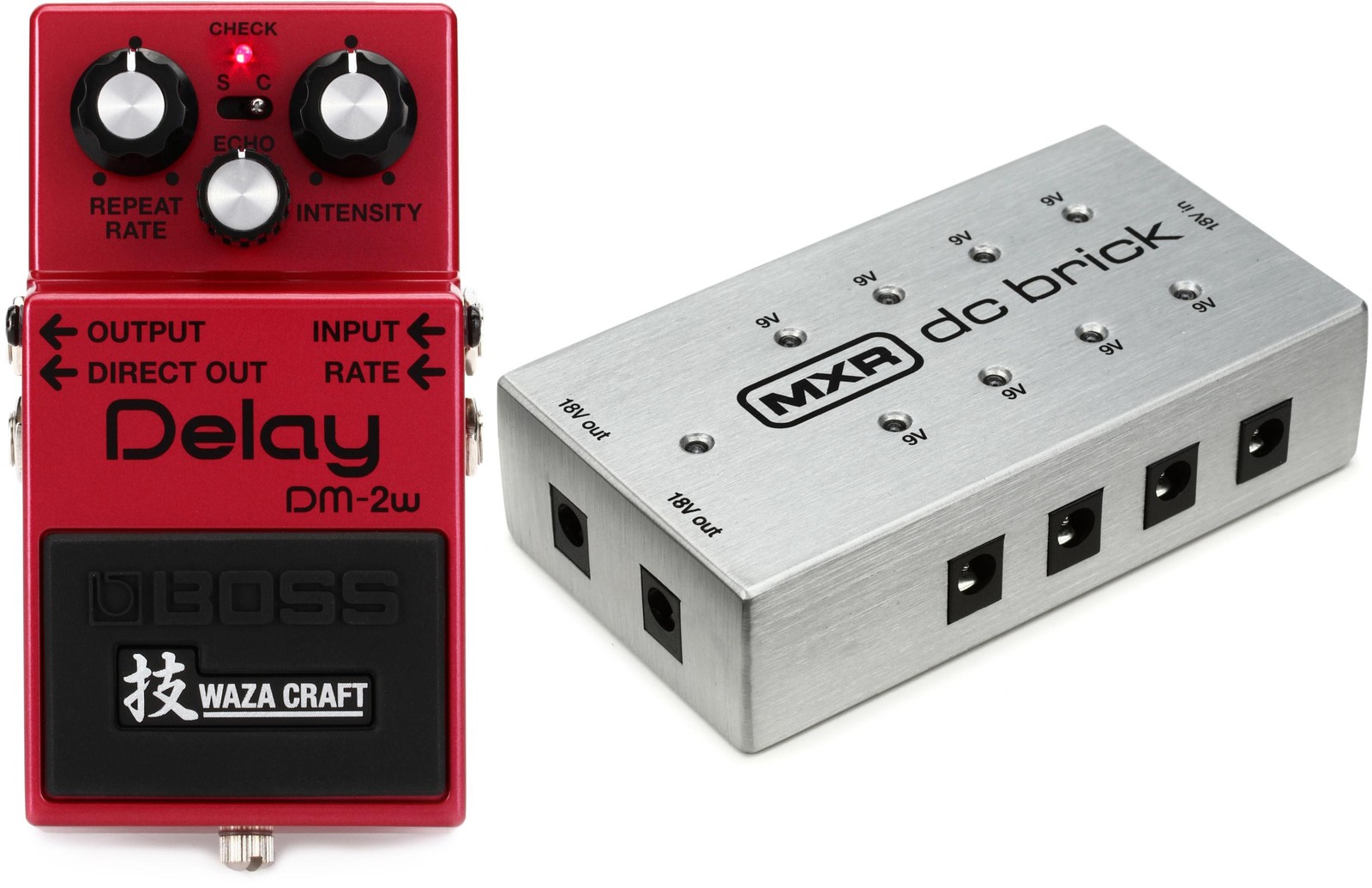 Boss DM-2W Waza Craft Delay Pedal + MXR M237 Value Bundle