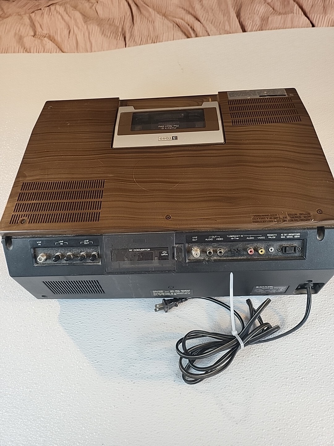 Sanyo VTC 9100A BetaCord Betamax Cassette Recorder Player (As Is Parts Only) EBS