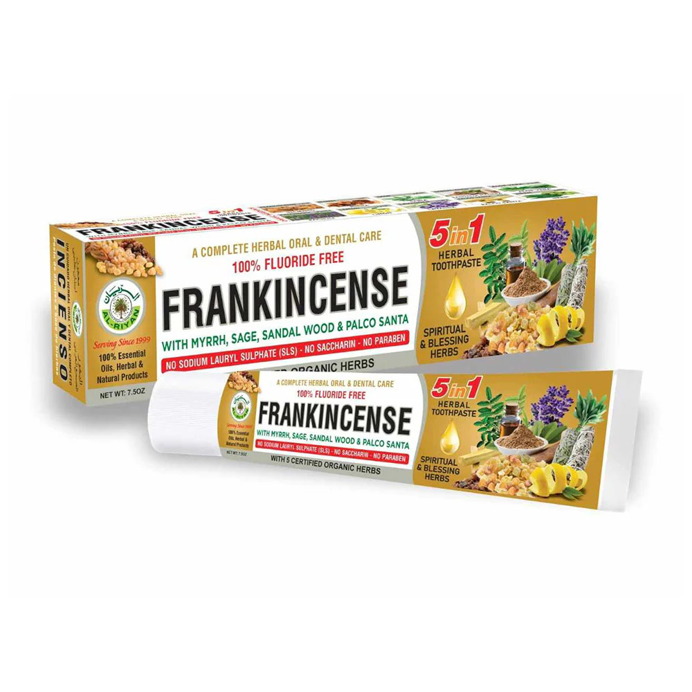 ORGANIC TOOTHPASTE- AL RIYAN Frankincense 100% Natural Fluoride free