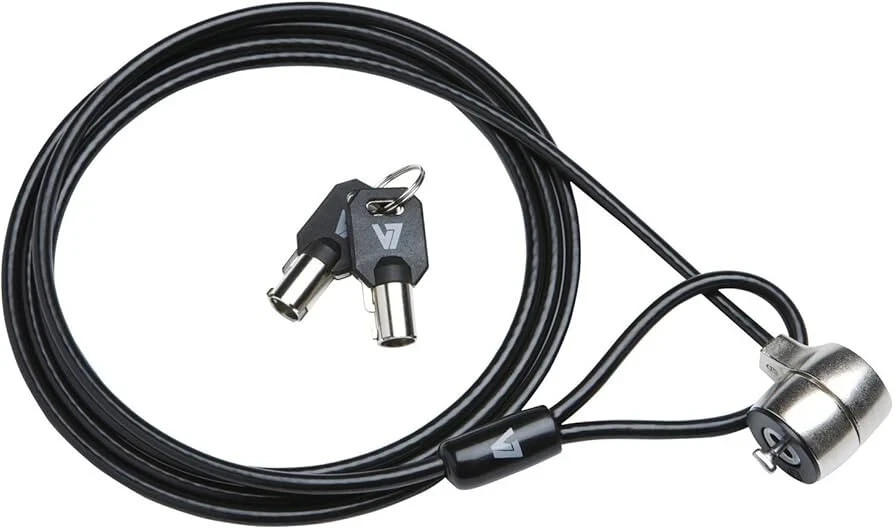 V7 SLK500 Keyed Laptop Security Lock/Computer Lock