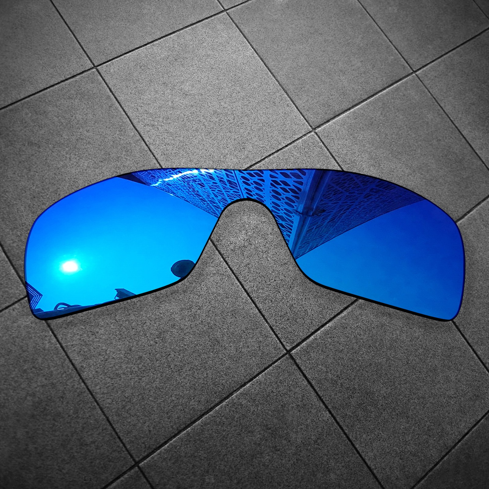 TheoCraft POLARIZED Sky Blue Mirrored Replacement Lens for-Oakley Turbine Rotor