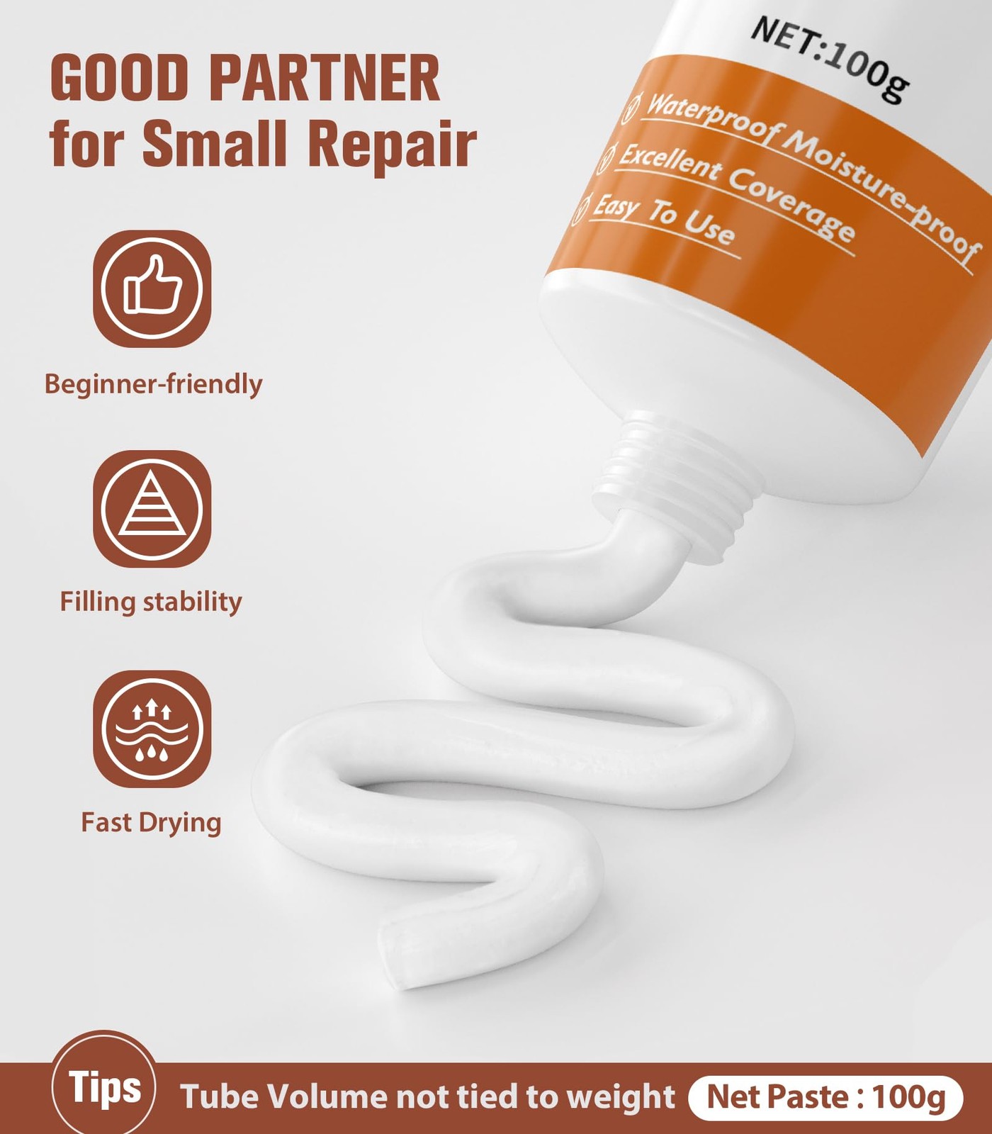 Drywall Repair Kit,Wall Patch Repair Kit,2 Pack Wall Patching Agent,Simple Fi...