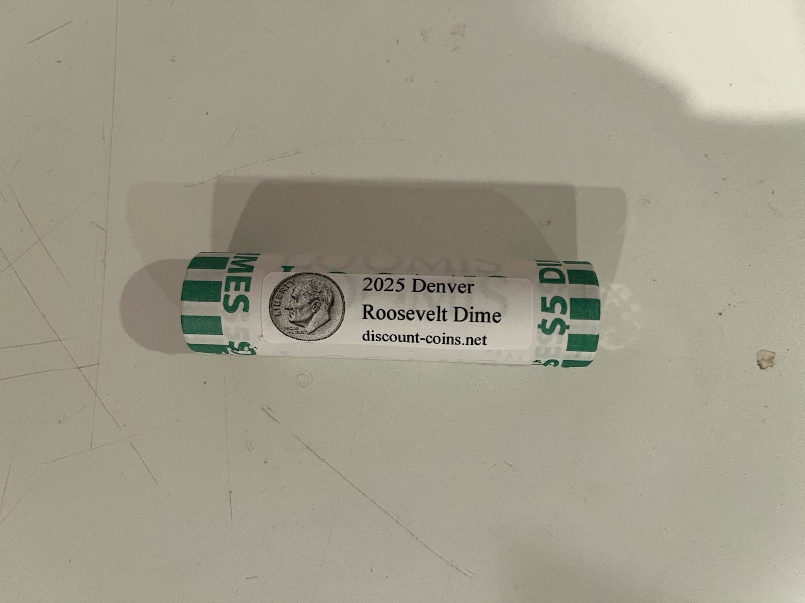 2025 D Denver Roosevelt Dime Loomis Roll $5 Face Value