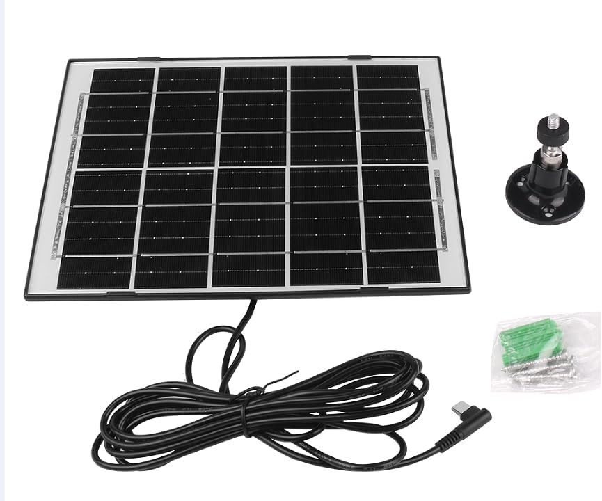 6V 7W Solar Panel Charger Waterproof Cold-Proof Monocrystalline Silicon 9.8ft
