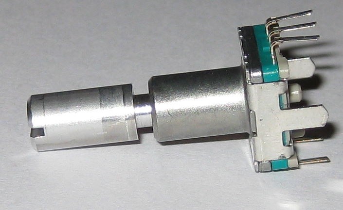 Alps Rotary Encoder w/ Momentary Switch - 30 Detents / 360 Degrees - PC Board