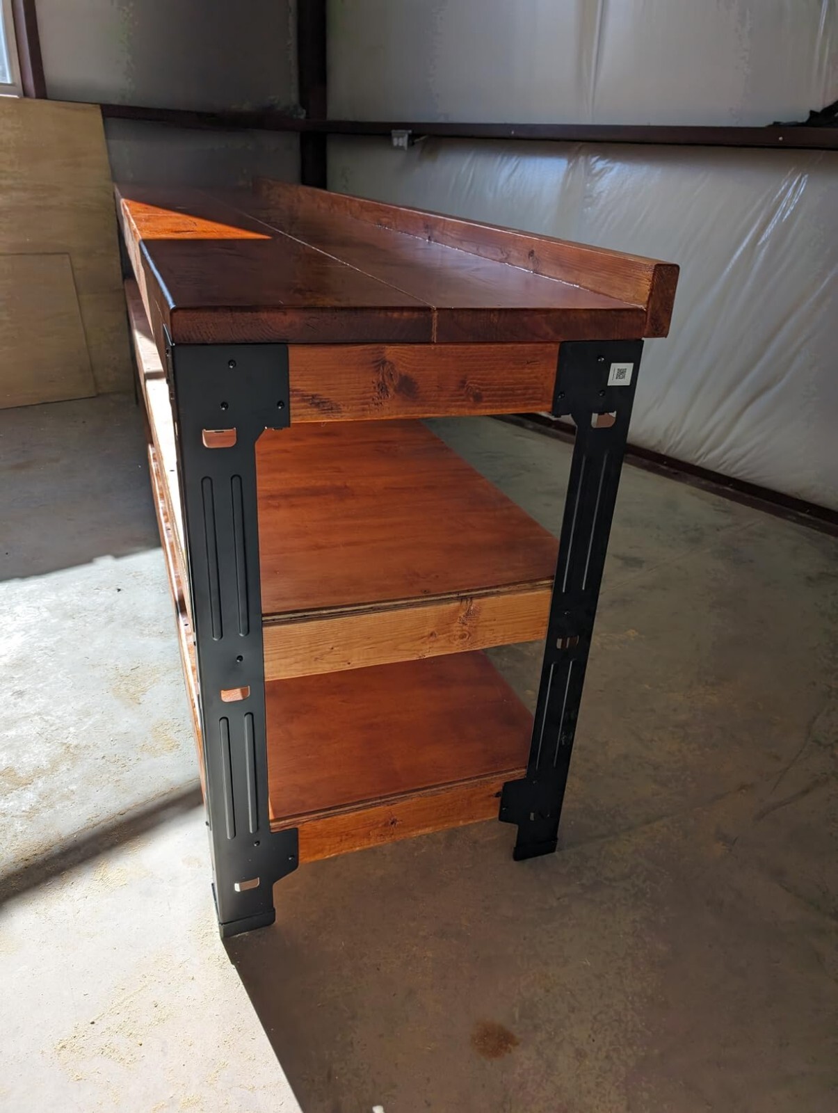 Steel Work Bench Leg Bracket Workbench Frame Kit Garage Shop Storage Shelving