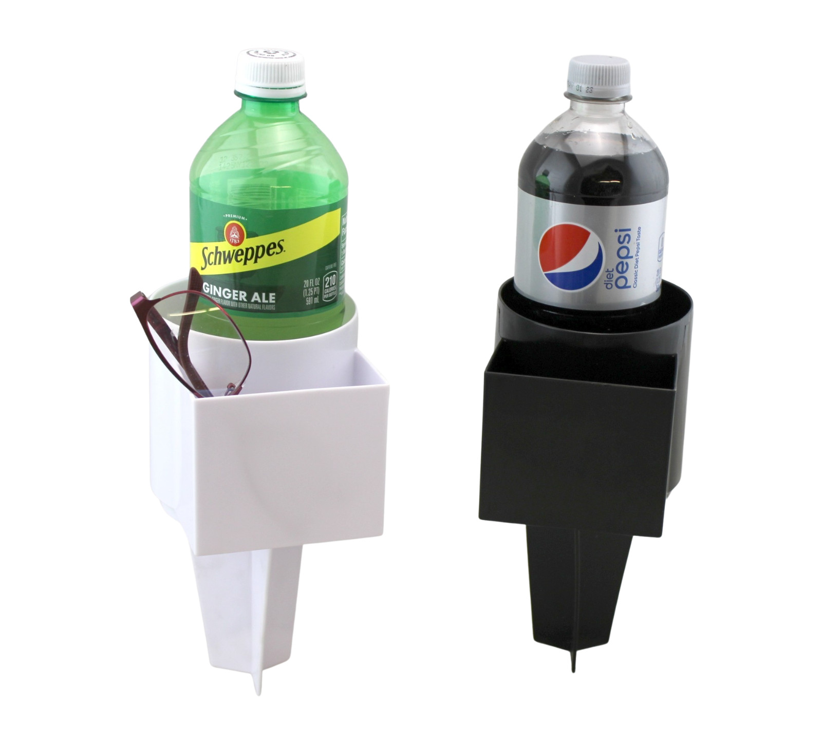 2 Sand Beach Cup Holder with Pocket - Multifunctional Spike Design for Beverage