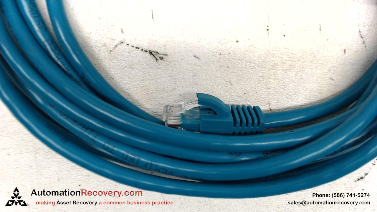 EMPIRE WIRING CABLE EWS-4686-M3 3M TEAL ETHERNET, NEW* #109484