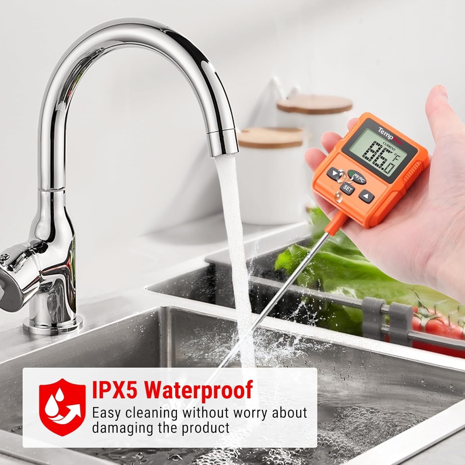 Advanced Instant Read Thermometer with Standard Pot Clip & Calibration Function